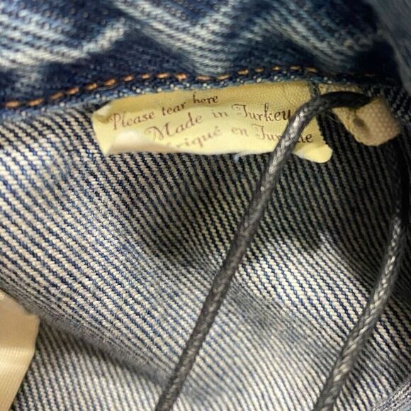 Levi's Made & Crafted Pleated Front Type II Denim Jean Jacket Mens size S New - Picture 9 of 12